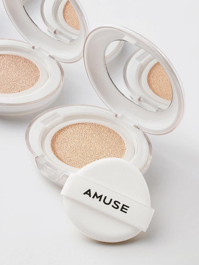 Тональное средство с полуматовым финишем AMUSE Ceramic Skin Perfector Cushion 1.5 Natural