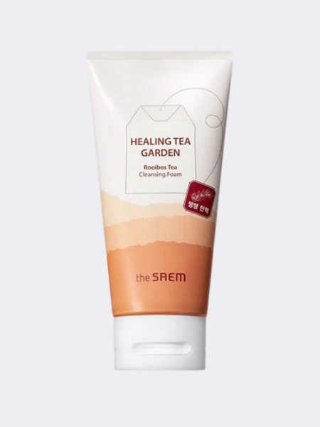 Пенка для умывания с экстрактом чая ройбуш The Saem Healing Tea Garden Cleansing Foam Rooibos