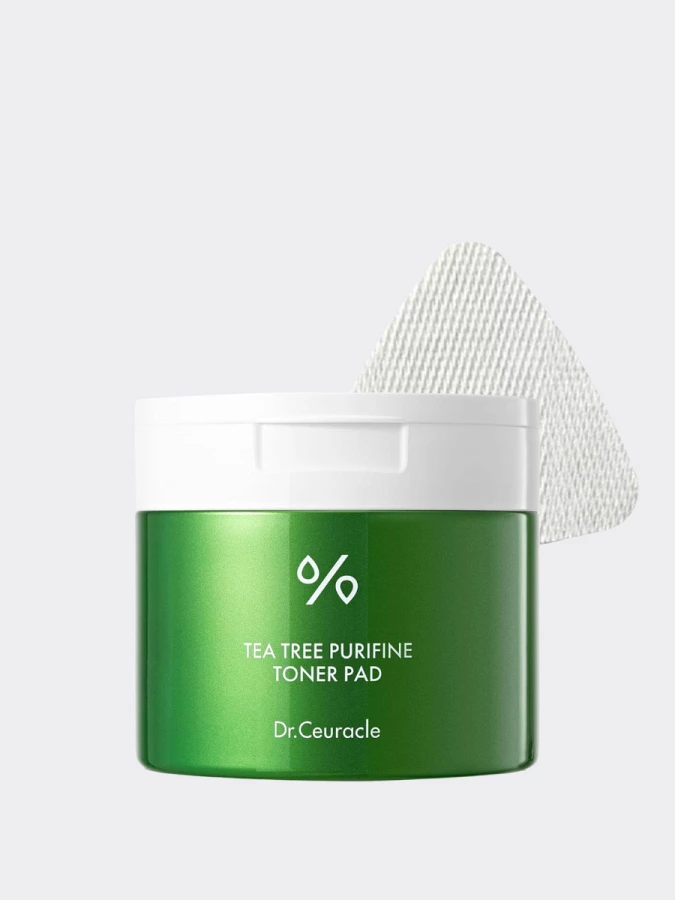 Успокаивающие тонер-диски для лица с экстрактом чайного дерева Dr.Ceuracle Tea Tree Purifine Toner Pad