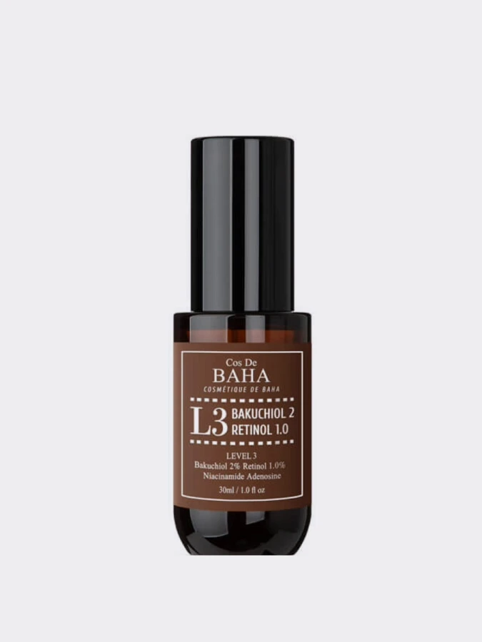 Интенсивная обновляющая сыворотка с бакучиолом и ретинолом Cos De BAHA Bakuchiol 2% Retinol 1% L3 Serum