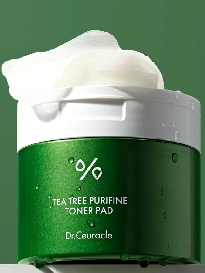 Успокаивающие тонер-пэды для лица с экстрактом чайного дерева Dr.Ceuracle Tea Tree Purifine Toner Pad