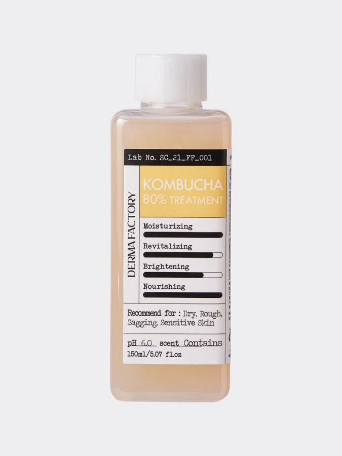 Питательный тонер-эссенция с экстрактом комбучи Derma Factory Kombucha 80% Treatment