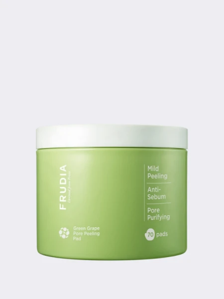 Отшелушивающие пэды с зеленым виноградом FRUDIA Green Grape Pore Peeling Pad Отшелушивающие пэды с зеленым виноградом FRUDIA Green Grape Pore Peeling Pad