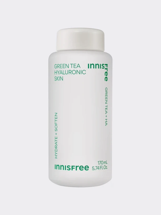 Освежающий тонер с экстрактом зеленого чая и гиалуроновой кислотой innisfree Green Tea Hyaluronic Skin
