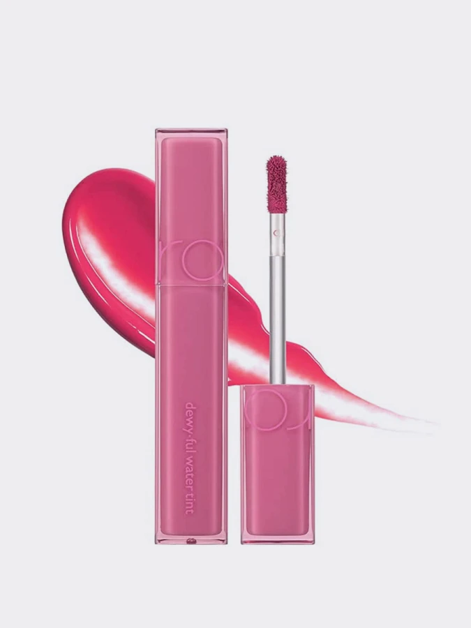 Лёгкий глянцевый пигмент в оттенке ягодной ириски rom&nd DEWY·FUL Water Tint 05 Taffy