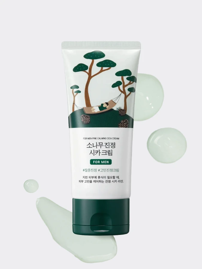 Противовоспалительный крем для мужчин с экстрактом сосны Round Lab For Men Pine Calming Cica Cream