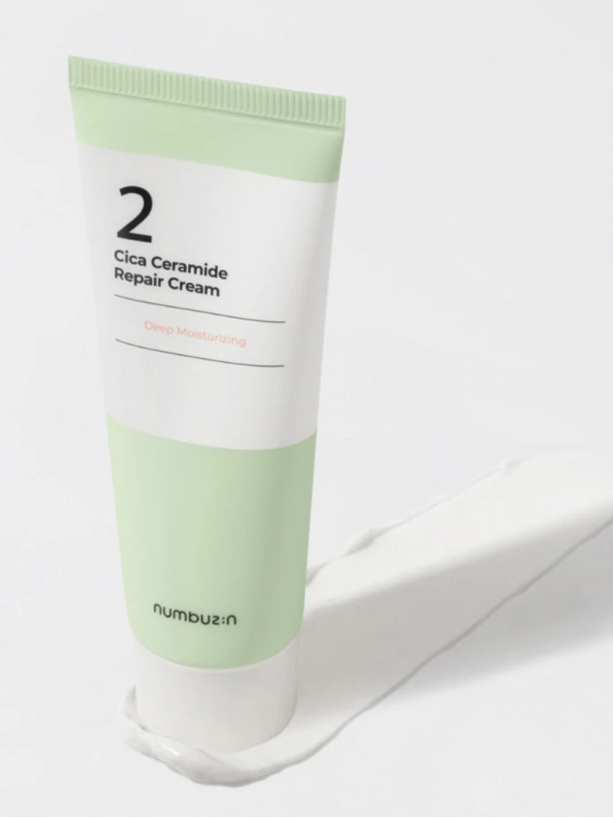 Успокаивающий крем для лица с центеллой и керамидами Numbuzin No.2 Cica Ceramide Repair Cream