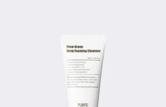 МИНИ Слабокислотная пенка с центеллой и зеленым чаем Purito From Green Deep Foaming Cleanser