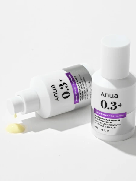 Обновляющая сыворотка с ретинолом и ниацинамидом ANUA Nano Retinol 0.3% + Niacin Renewing Serum Обновляющая сыворотка с ретинолом и ниацинамидом ANUA Nano Retinol 0.3% + Niacin Renewing Serum