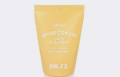 МИНИ Осветляющая маска-пенка для умывания с экстрактом лайма DR.F5 Whip Cream Pack Cleanser Lime Oat
