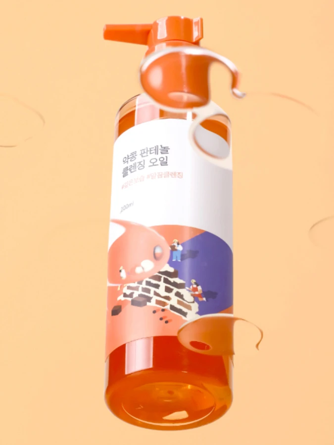 Мягкое гидрофильное масло с экстрактом черной сои и пантенолом Round Lab Soybean Panthenol Cleansing Oil