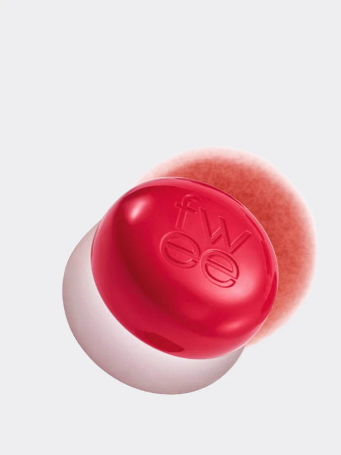 Оттеночное суфле для губ и щёк fwee Lip&Cheek Blurry Pudding Pot RD03 Ambitious