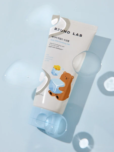 Детский успокаивающий гель лица и тела с керамидами Round Lab Baby Mild Soothing Gel