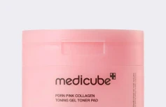 Укрепляющие гелевые тонер-пэды с коллагеном и ПДРН Medicube PDRN Pink Collagen Toning Gel Toner Pad
