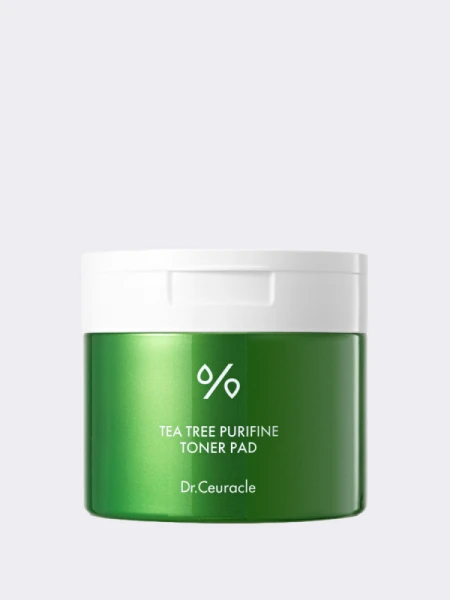 Успокаивающие тонер-пэды для лица с экстрактом чайного дерева Dr.Ceuracle Tea Tree Purifine Toner Pad Успокаивающие тонер-пэды для лица с экстрактом чайного дерева Dr.Ceuracle Tea Tree Purifine Toner Pad