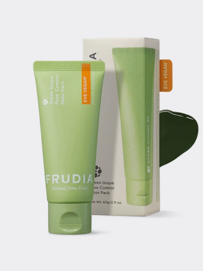 Маска-плёнка для очищения пор с экстрактом зелёного винограда Frudia Green Grape Pore Control Nose Pack
