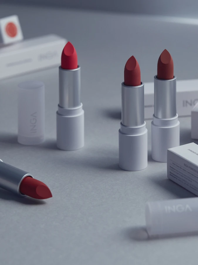 Помада для губ с полуматовым финишем INGA Powder Blur Lipstick Pink In The City