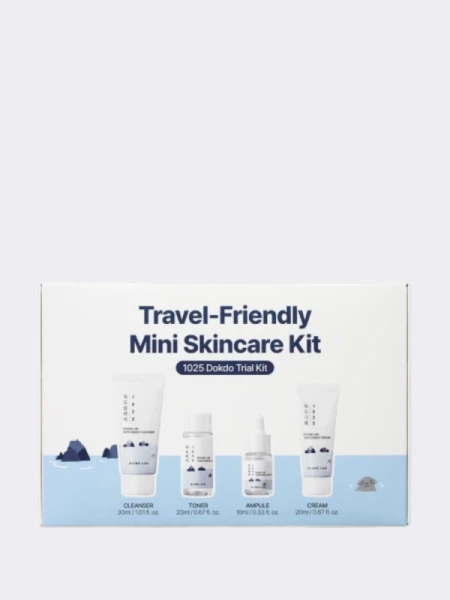 Дорожный набор для ухода за кожей с морской водой Round Lab 1025 Dokdo Trial Kit