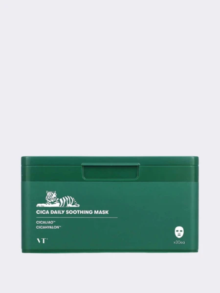 Успокаивающие тканевые маски с экстрактом центеллы VT Cica Daily Soothing Mask