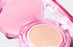 Тональный кушон с сияющим финишем AMUSE Dew Power Vegan Cushion SPF 50+ PA++++ 1.5 Natural