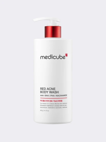 Противовоспалительный гель для душа с комплексом кислот Medicube Red Acne Body Wash 2.0 Противовоспалительный гель для душа с комплексом кислот Medicube Red Acne Body Wash 2.0