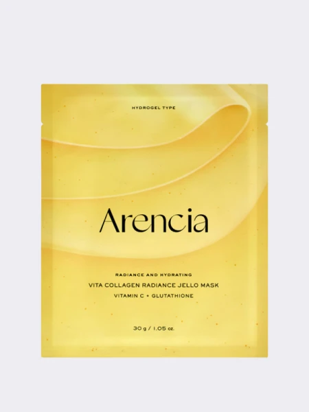 Гидрогелевая маска для сияния кожи с витамином С и глутатионом Arencia Vita Collagen Radiance Jello Mask