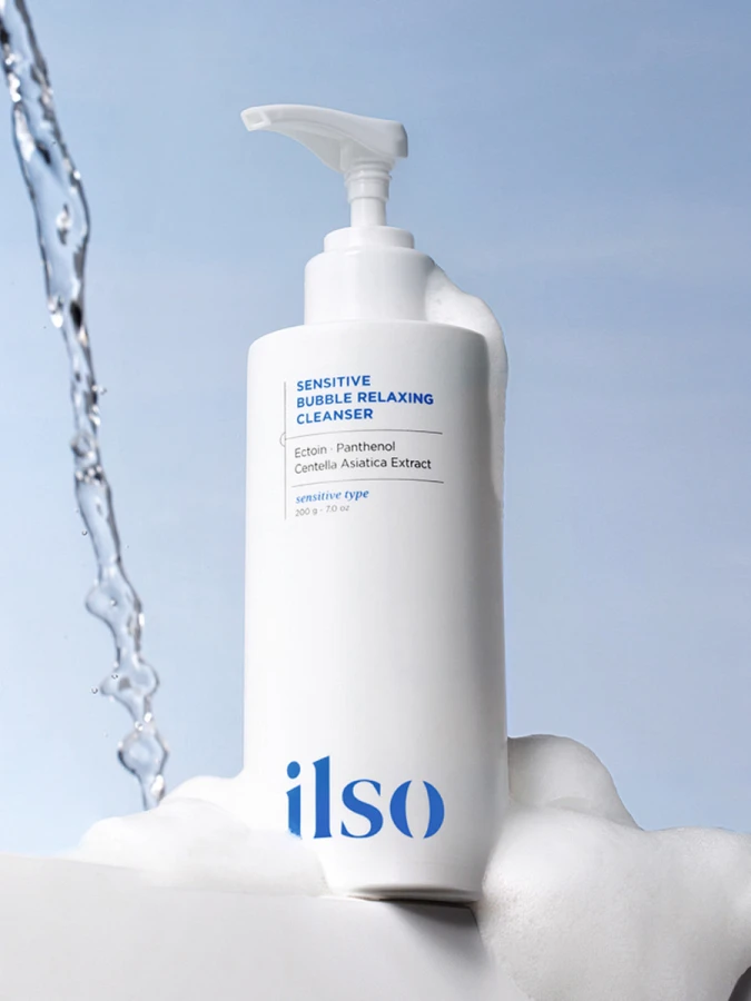Пузырьковая пенка для умывания с эктоином ilso Sensitive Bubble Relaxing Cleanser