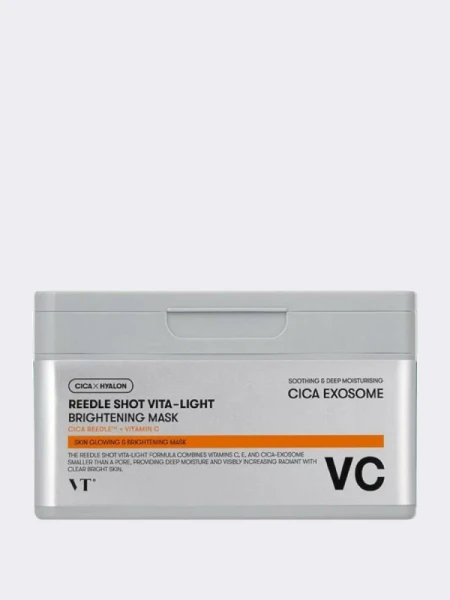 Осветляющие тканевые маски со спикулами VT Reedle Shot Vita-Light Brightening Mask