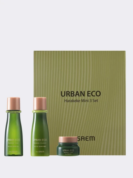 Набор уходовый с экстрактом новозеландского льна THE SAEM Urban Eco Harakeke Mini 3 Set
