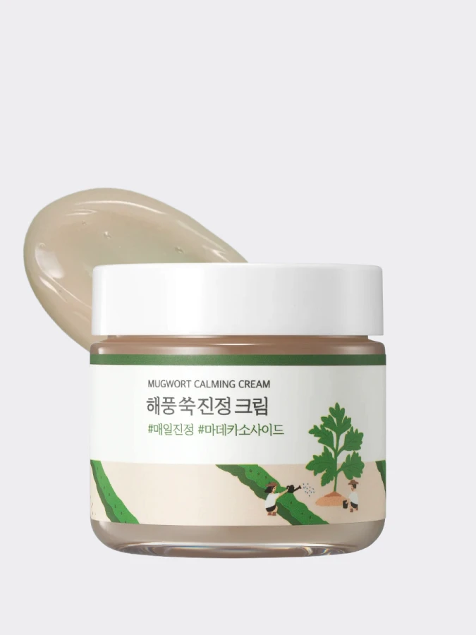 Успокаивающий крем с экстрактом полыни Round Lab Mugwort Calming Cream