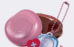 Набор: Оттеночное желе для губ и щёк + брелок fwee Lip&Cheek Glowy Jelly Pot JS02 Caramelized Keyring Set