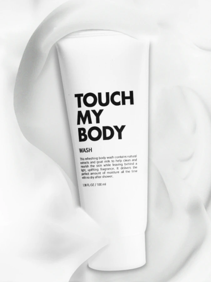 Смягчающий гель для душа с козьим молоком Esthetic House Touch My Body Goat Milk Body Wash