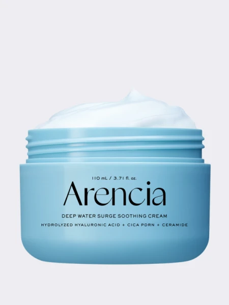 Укрепляющий крем для лица с гиалуроновой кислотой и ПДРН Arencia Deep Water Surge Soothing Cream