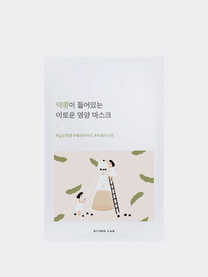 Питательная тканевая маска с экстрактом черной сои Round Lab Soybean Nourishing Sheet Mask