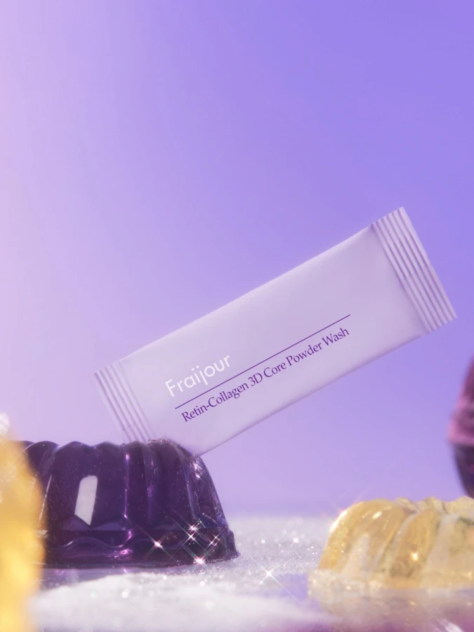 Обновляющая энзимная пудра с коллагеном и ретиналем Fraijour Retin-Collagen 3D Core Powder Wash
