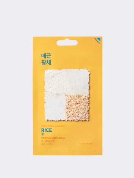 Осветляющая тканевая маска с экстрактом риса Holika Holika Pure Essence Mask Sheet Rice Осветляющая тканевая маска с экстрактом риса Holika Holika Pure Essence Mask Sheet Rice