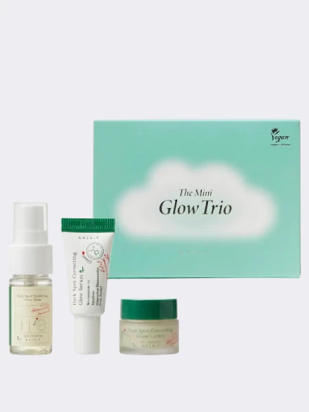 Набор миниатюр для ровного тона кожи с ниацинамидом AXIS-Y The Mini Glow Trio
