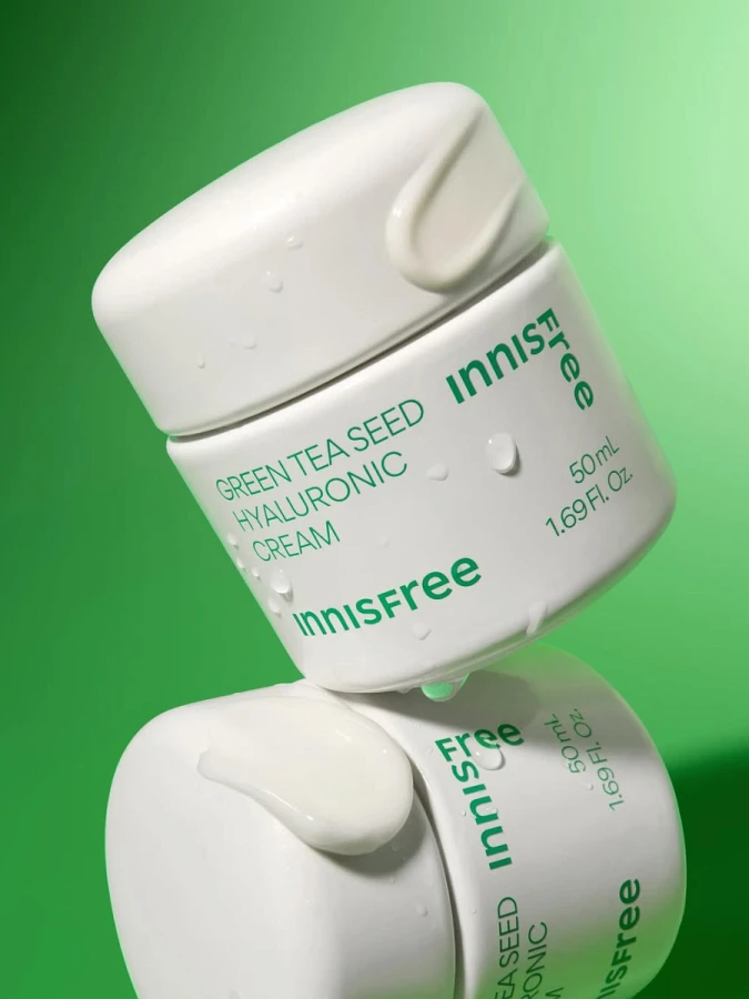 Освежающий крем с экстрактом зеленого чая и гиалуроновой кислотой innisfree Green Tea Seed Hyaluronic Cream