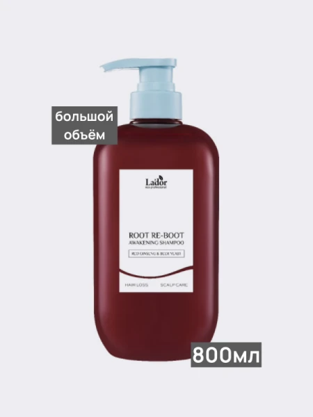 Восстанавливающий шампунь для волос La’dor Root Re-Boot Awakening Shampoo Ginseng & Beer Yeast
