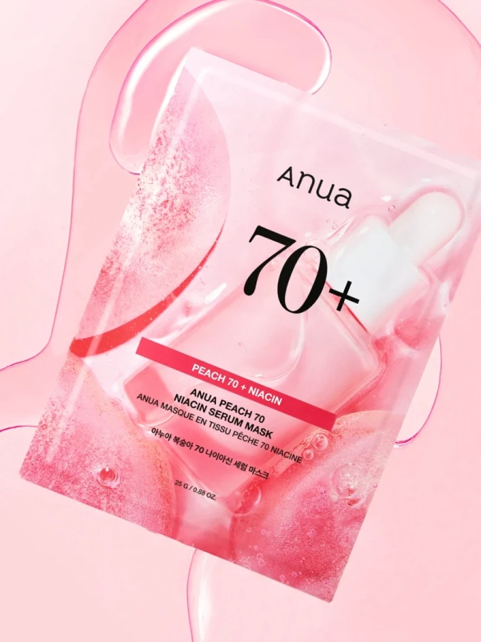 Набор тканевых масок для лица с экстрактом персика и ниацинамидом ANUA Peach 70% Niacin Serum Mask Set