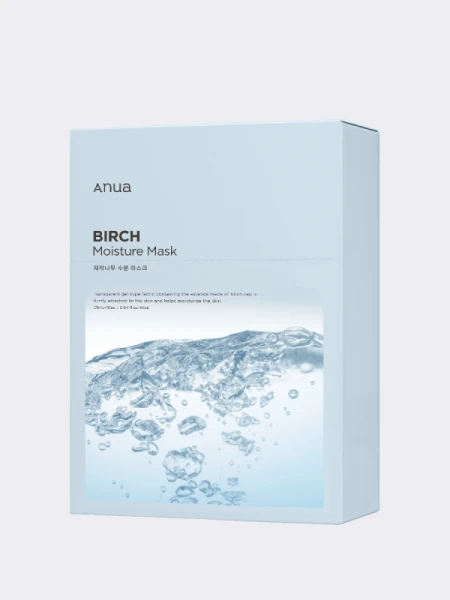 Набор увлажняющих тканевых масок для лица с берёзовым соком ANUA Birch Moisture Sheet Mask Set Набор увлажняющих тканевых масок для лица с берёзовым соком ANUA Birch Moisture Sheet Mask Set
