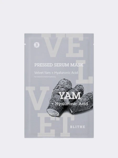 Увлажняющая тканевая маска с экстрактом ямса Blithe Pressed Serum Mask Velvet Yam Увлажняющая тканевая маска с экстрактом ямса Blithe Pressed Serum Mask Velvet Yam