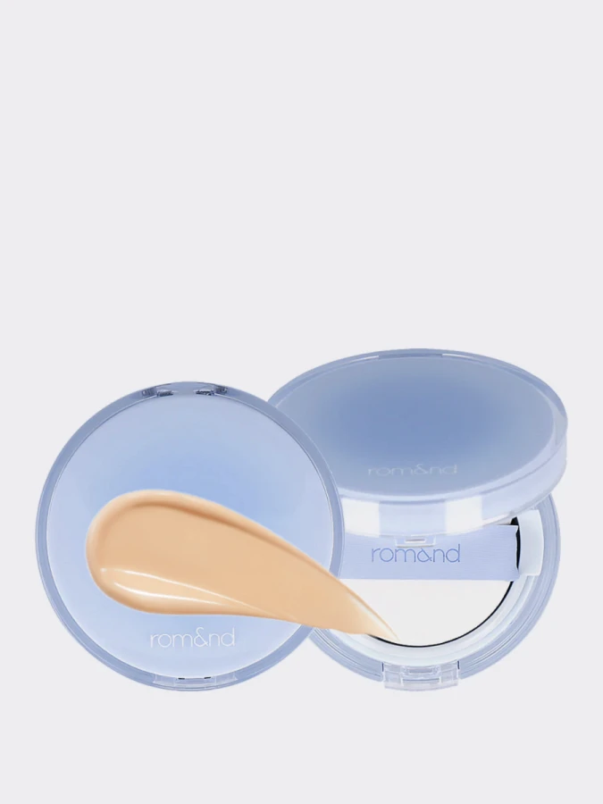 Тональное средство с влажным финишем в бежевом оттенке rom&nd Bare Water Cushion 04 Beige 23 SPF38 PA++++