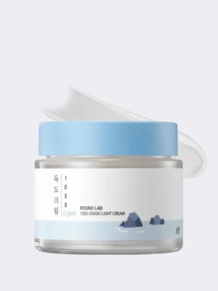 Лёгкий увлажняющий крем для лица с морской водой Round Lab 1025 Dokdo Light Cream