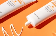 Солнцезащитный крем для лица с витамином С Dermashare Vegan Waterful Vitamin Sun Cream SPF50+PA++++