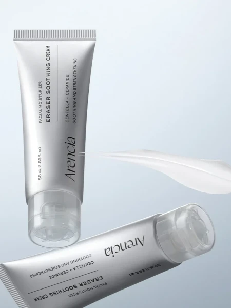 Успокаивающий крем для лица с экстрактом центеллы и керамидами Arencia Eraser Soothing Cream