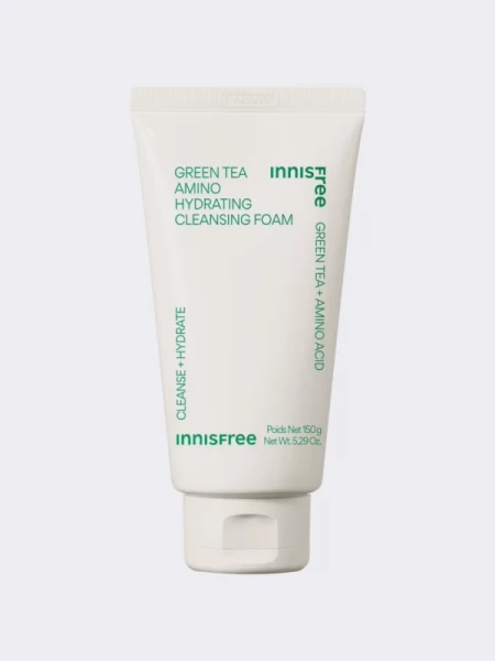 Пенка для умывания экстрактом зеленого чая и аминокислотами innisfree Green Tea Amino Hydrating Cleansing Foam Пенка для умывания экстрактом зеленого чая и аминокислотами innisfree Green Tea Amino Hydrating Cleansing Foam