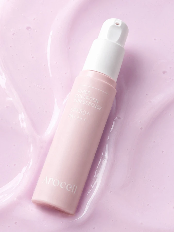 Лёгкая солнцезащитная эссенция с коллагеном Arocell Super Collagen Sun Essence