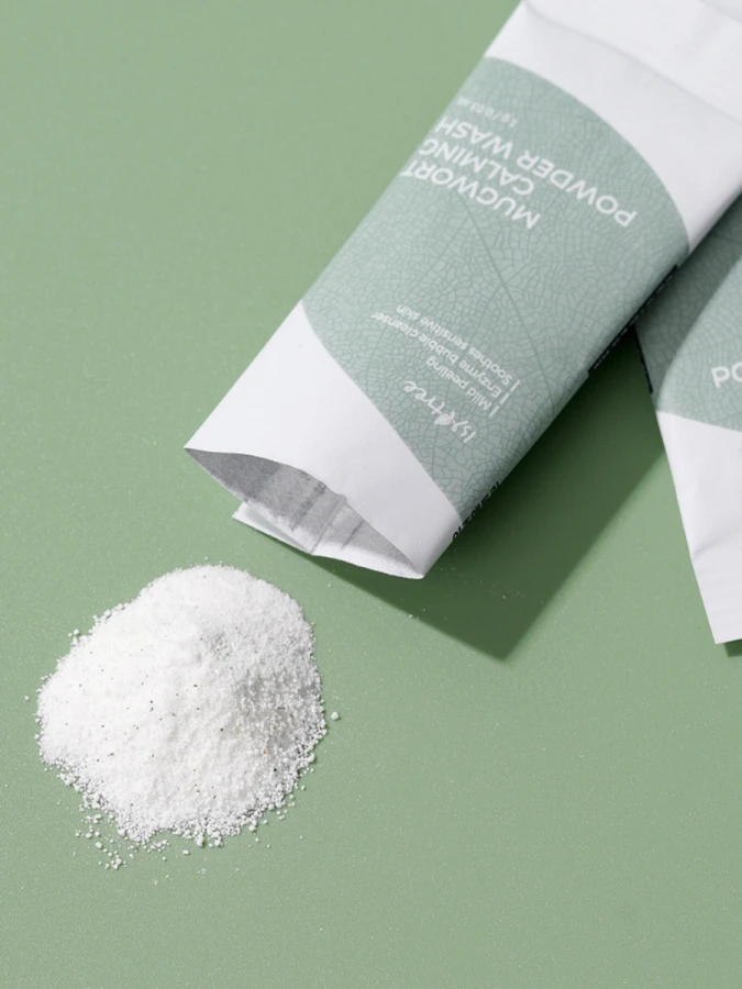 Набор саше с успокаивающей энзимной пудрой с экстрактом полыни IsNtree Mugwort Calming Powder Wash