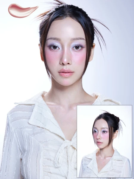 Тающий глянцевый блеск для губ Huemi Melting Glaze Lip Gloss #01 Rosy Nude